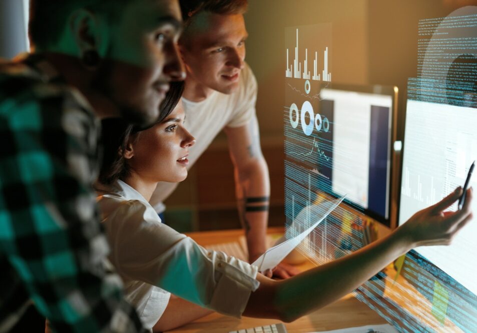 Programmers,Working,On,Software,In,Office.,Team,Of,People,Coding